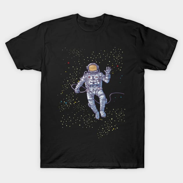 Cat Astronaut T-Shirt by vladocar